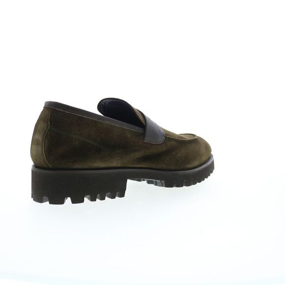 Di Bianco Mens Brera Suede Scozzina Green Shoes (NWT) - Picture 7 of 7